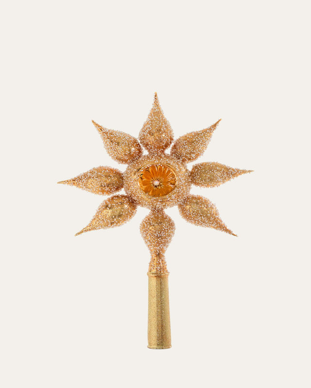 Golden Star Christmas Tree Topper